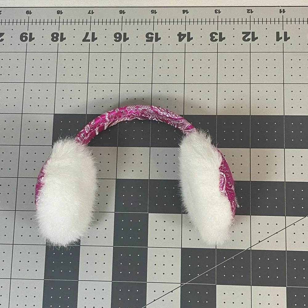 Build A Bear Pink and Blue Ice Skating Outfits With Ear Muffs Baton Lot of‎ 2